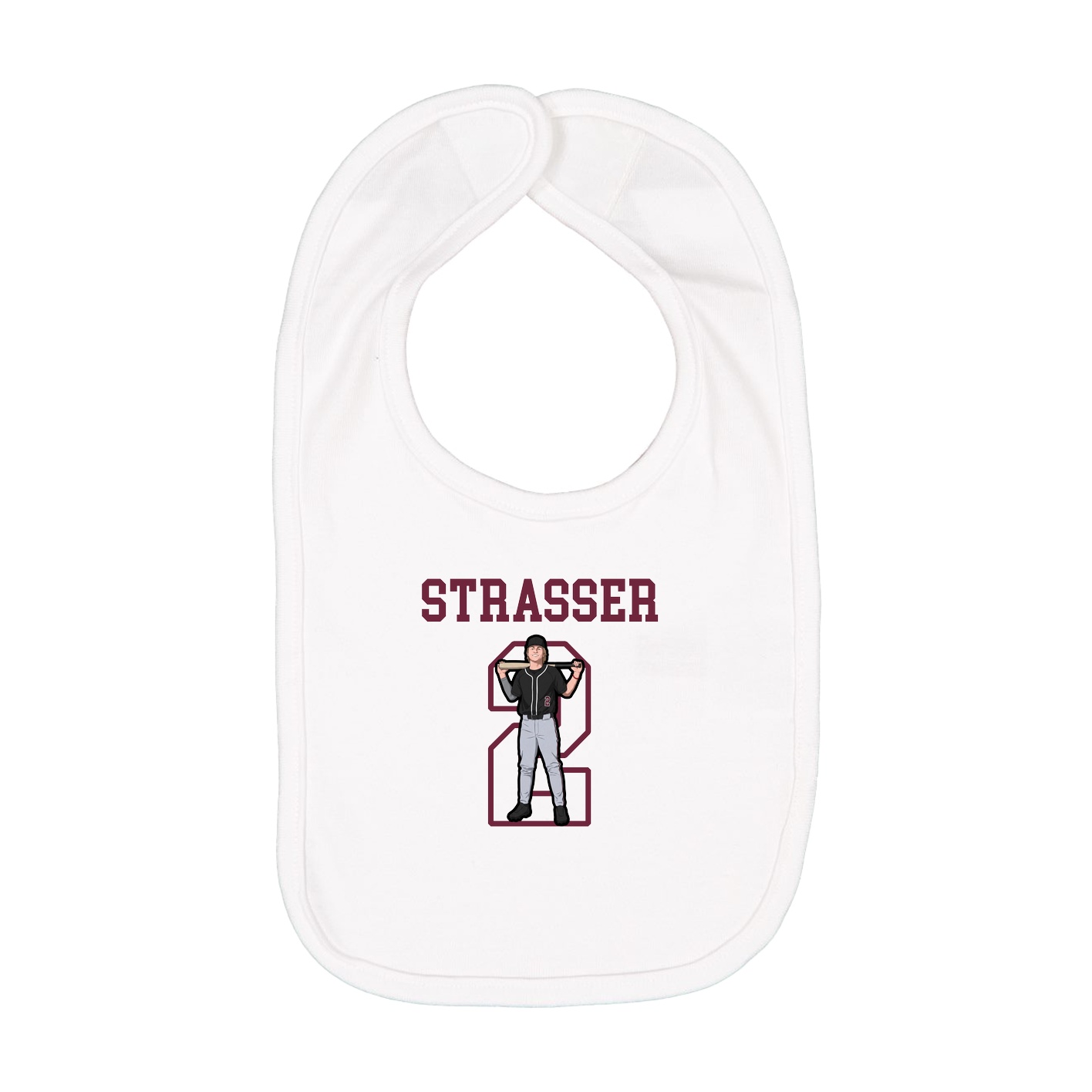 Infant Bib — Shirsey in White
