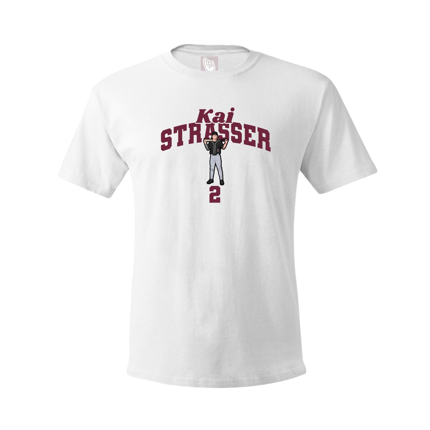 Youth Tee — Signature Arch in White