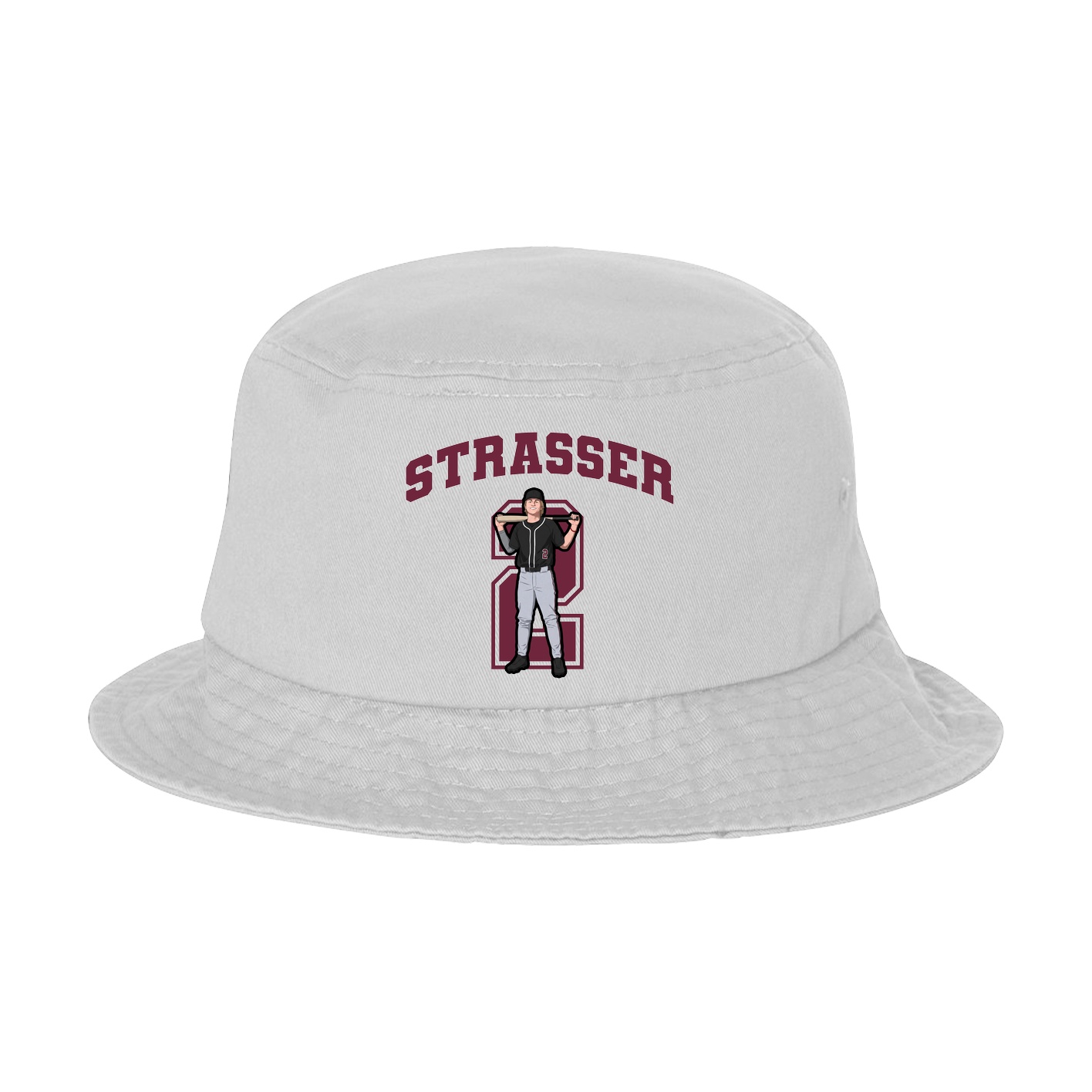 Bucket Cap — Number in White