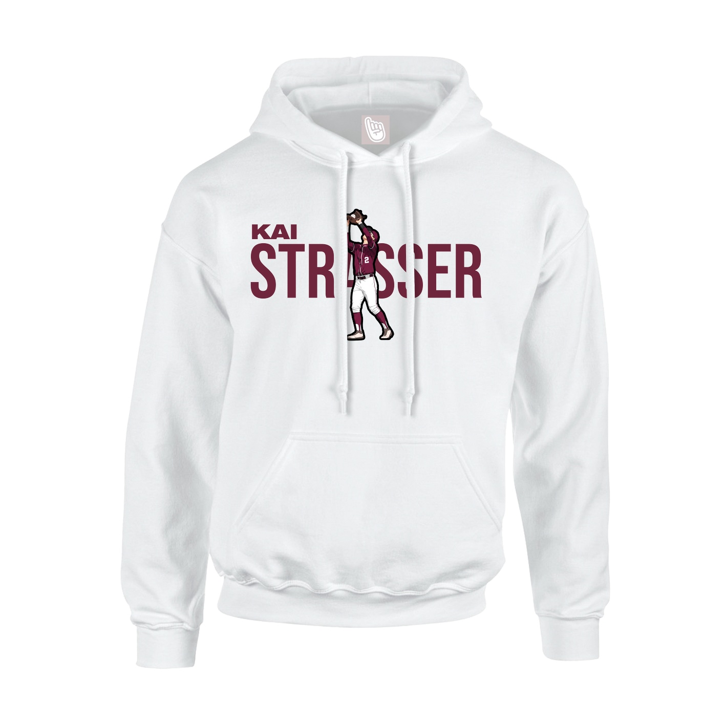 Hoodie — Player Name in White