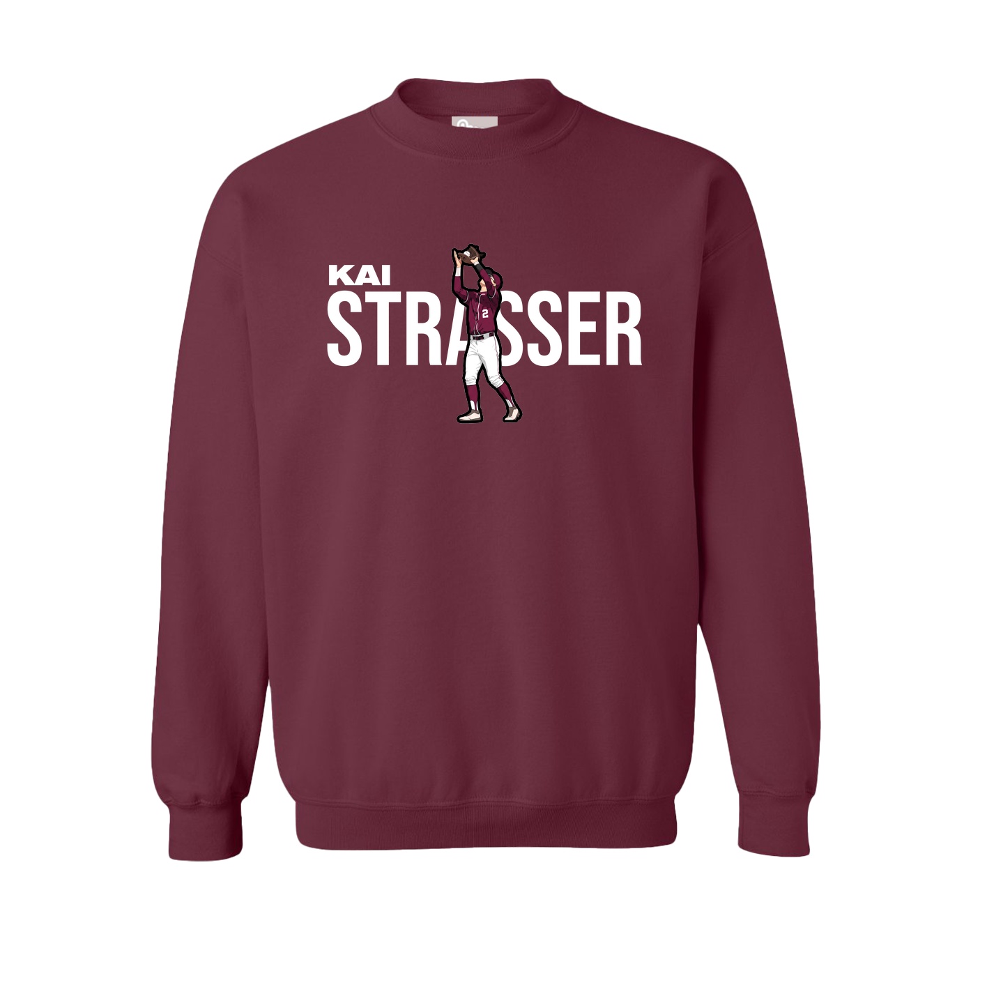 Fleece Crew — Player Name in Maroon