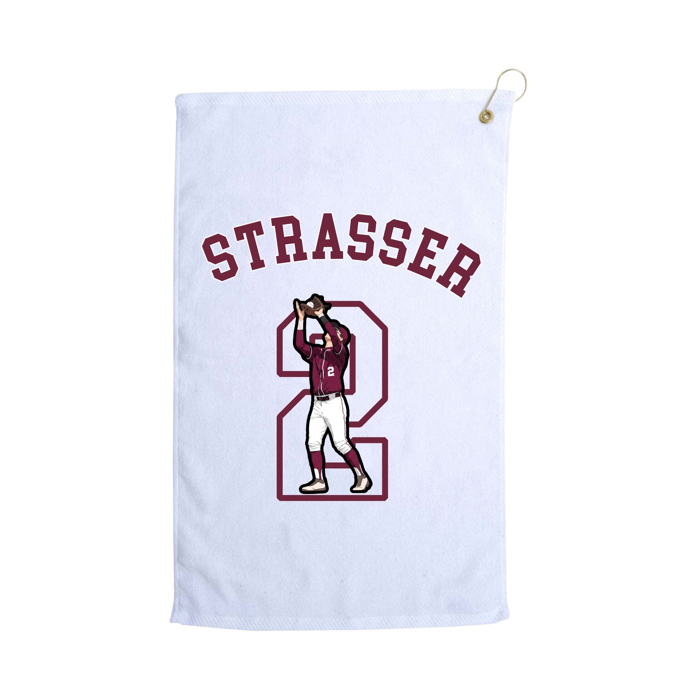 Golf Towel — Shirsey Arch in White