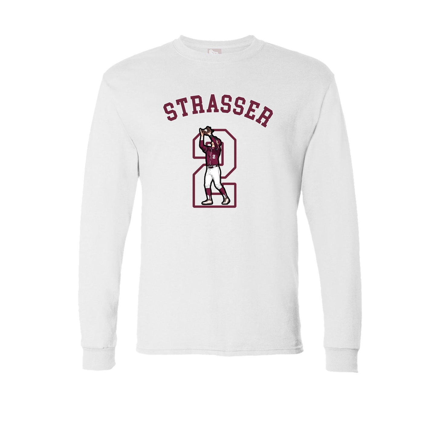 Long Sleeve Tee — Shirsey Arch in White