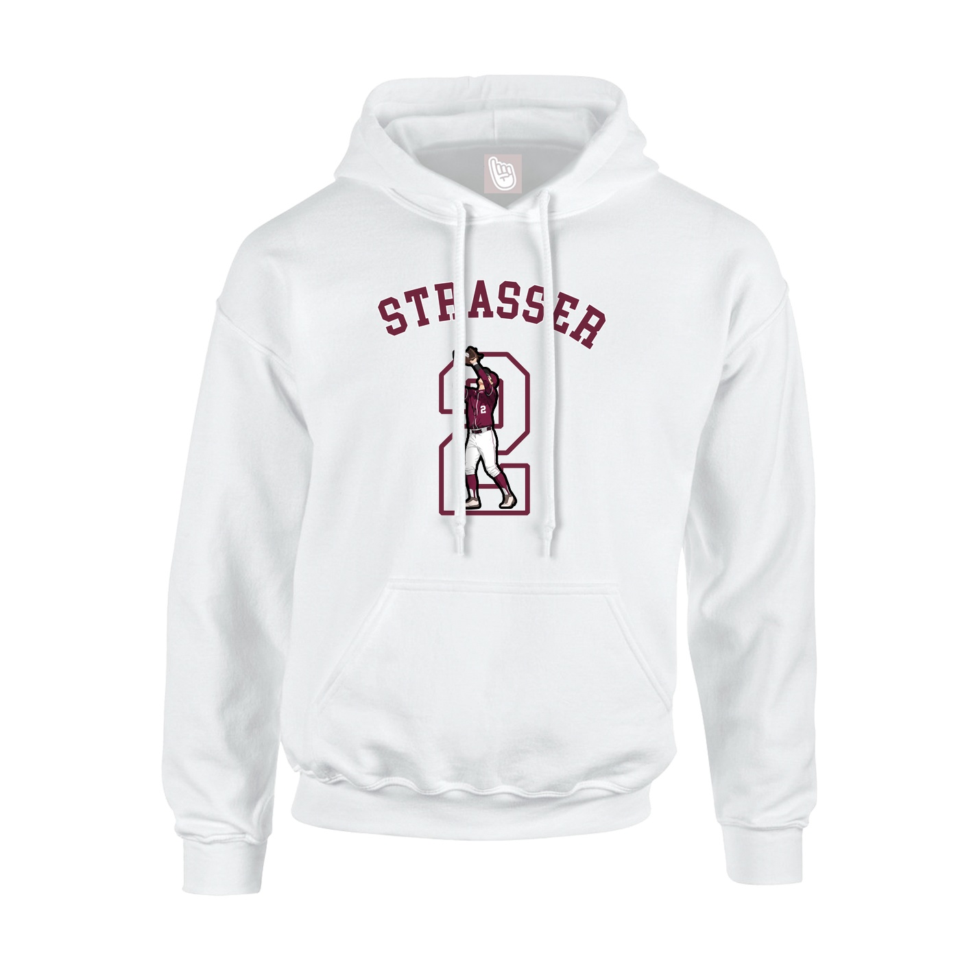 Youth Hoodie — Shirsey Arch in White
