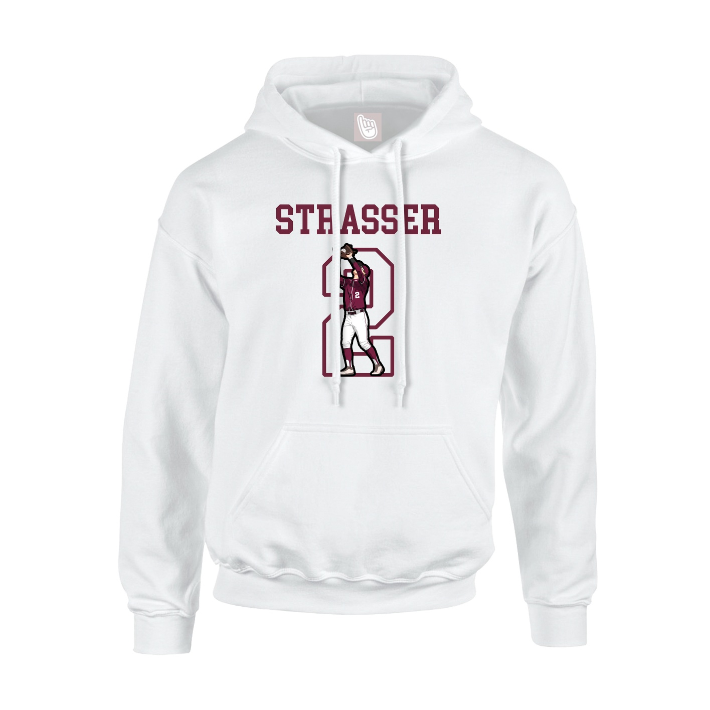 Hoodie — Shirsey in White