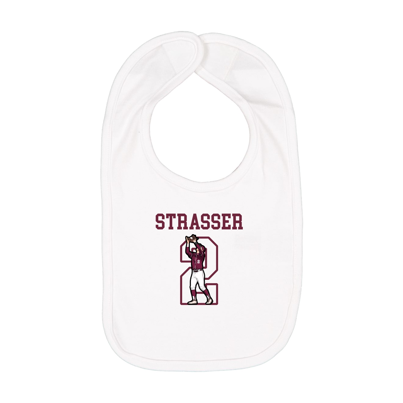 Infant Bib — Shirsey in White