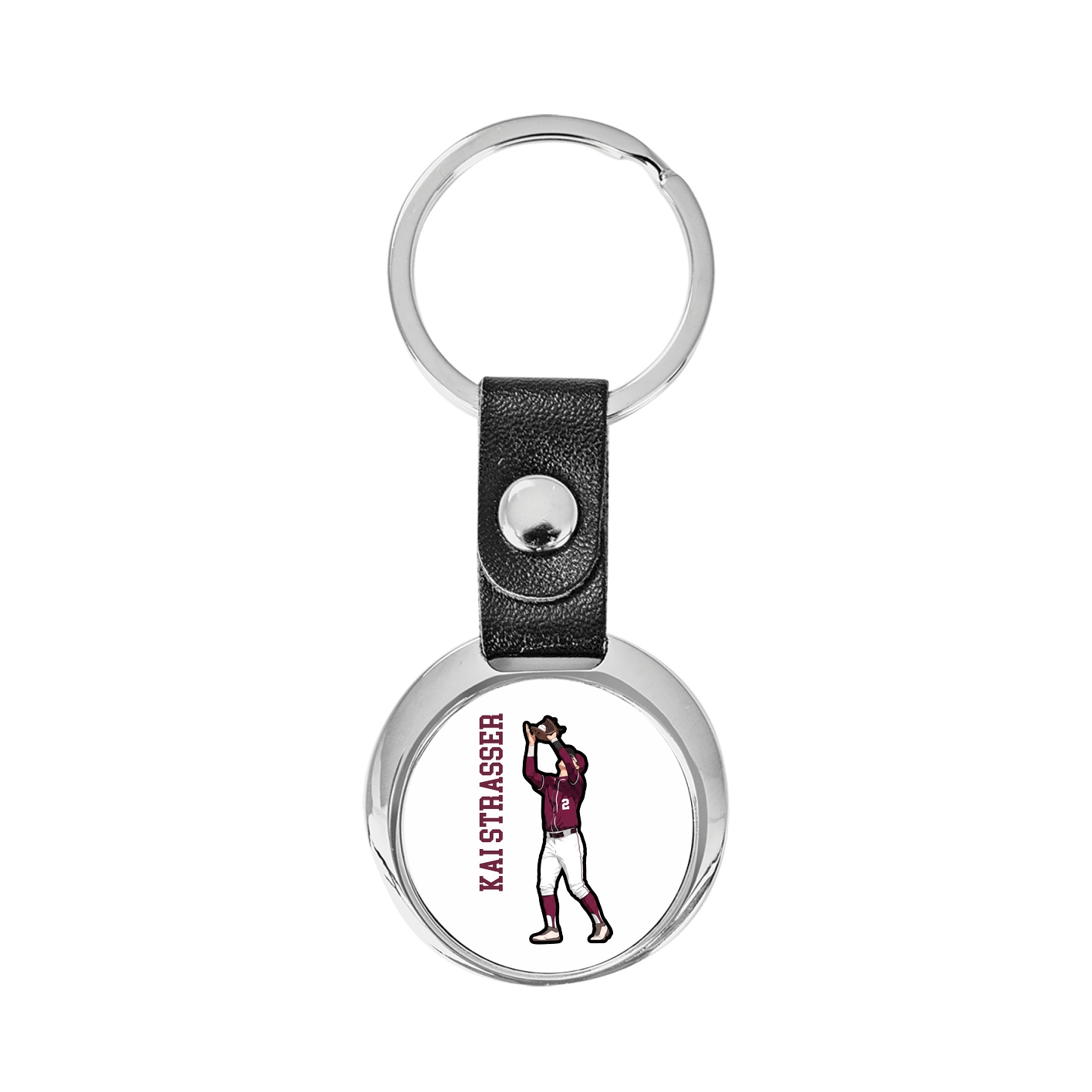 Key Chain — Name Vertical in Classic
