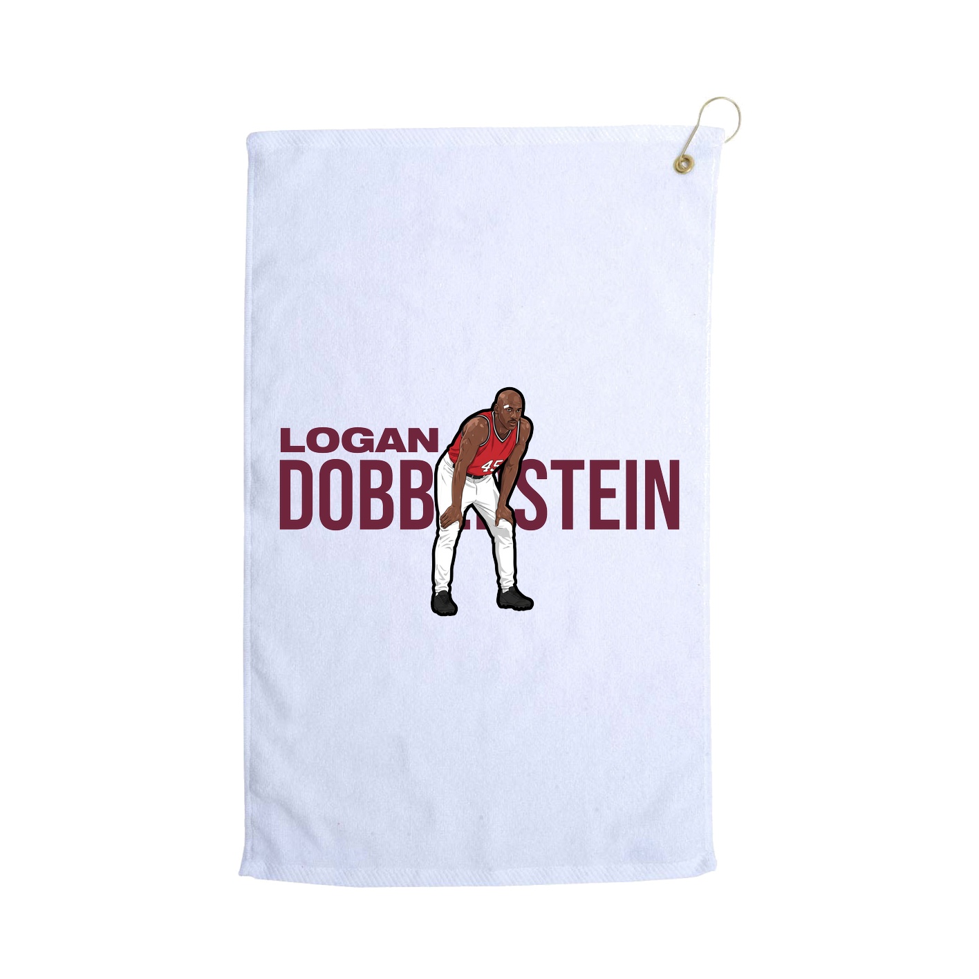 Golf Towel — Player Name in White