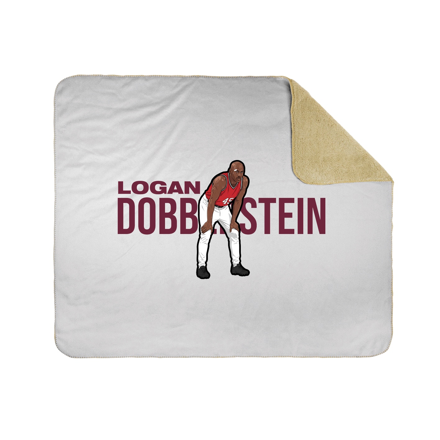Throw Blanket — Player Name in White