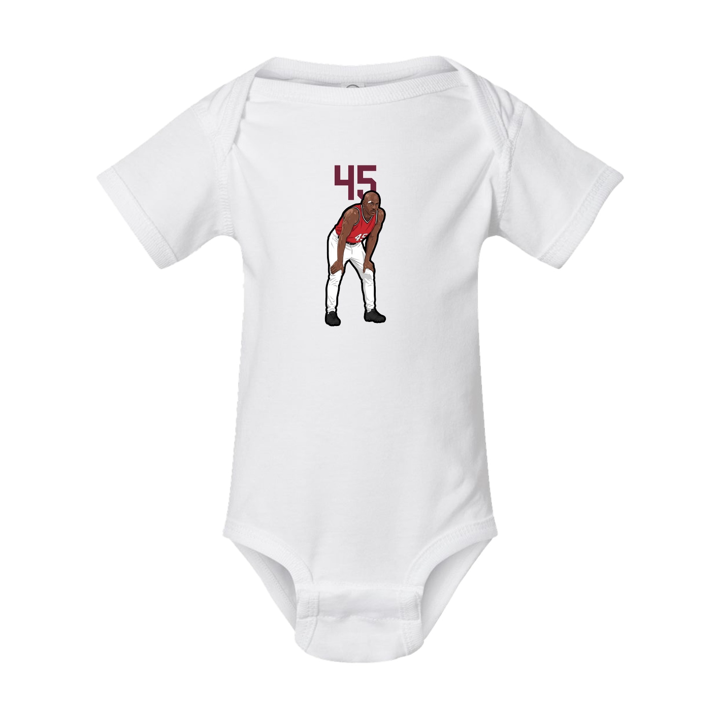 Baby Onesie — Number Top in White