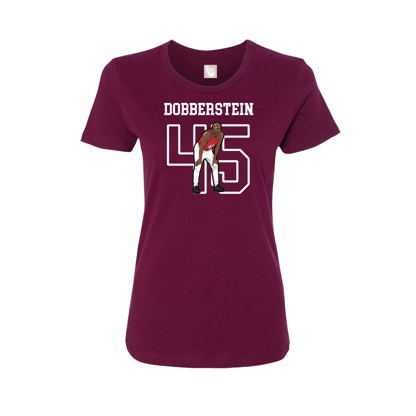 Fitted Women's Tee — Shirsey in Maroon
