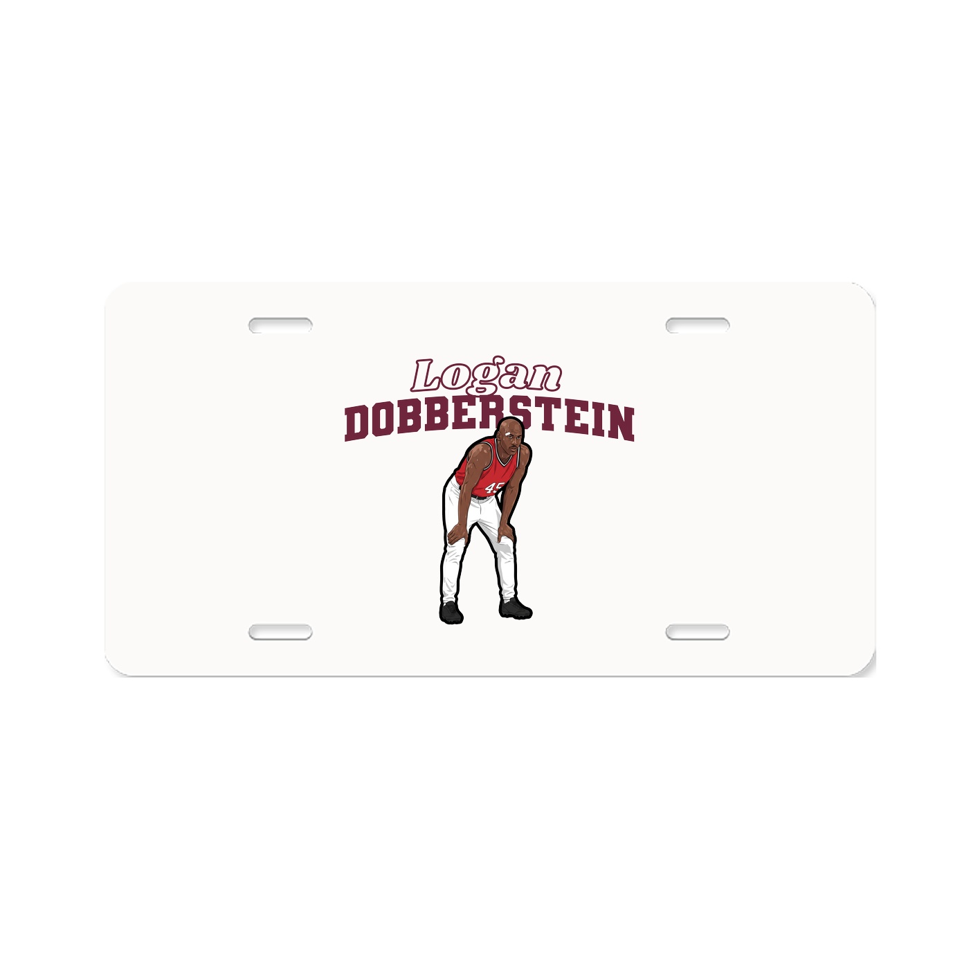 License Plate — Name Arch in Classic