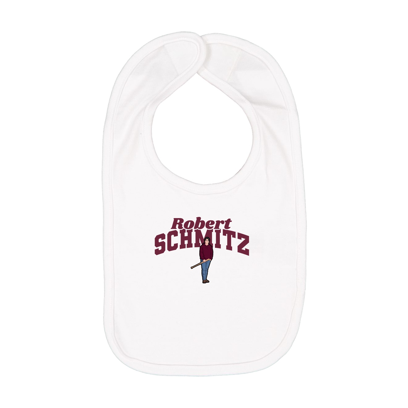 Infant Bib — Signature Arch in White