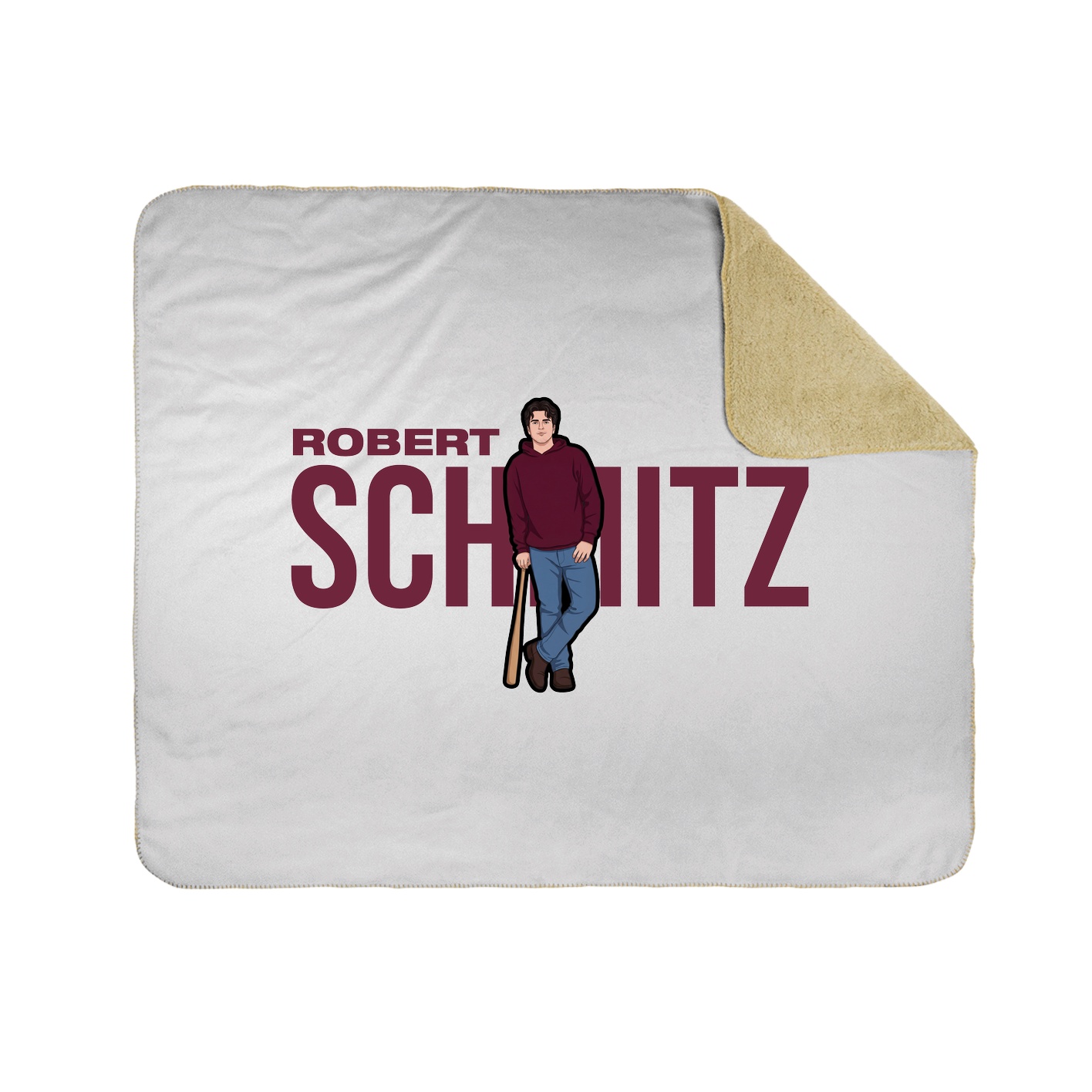 Throw Blanket — Player Name in White