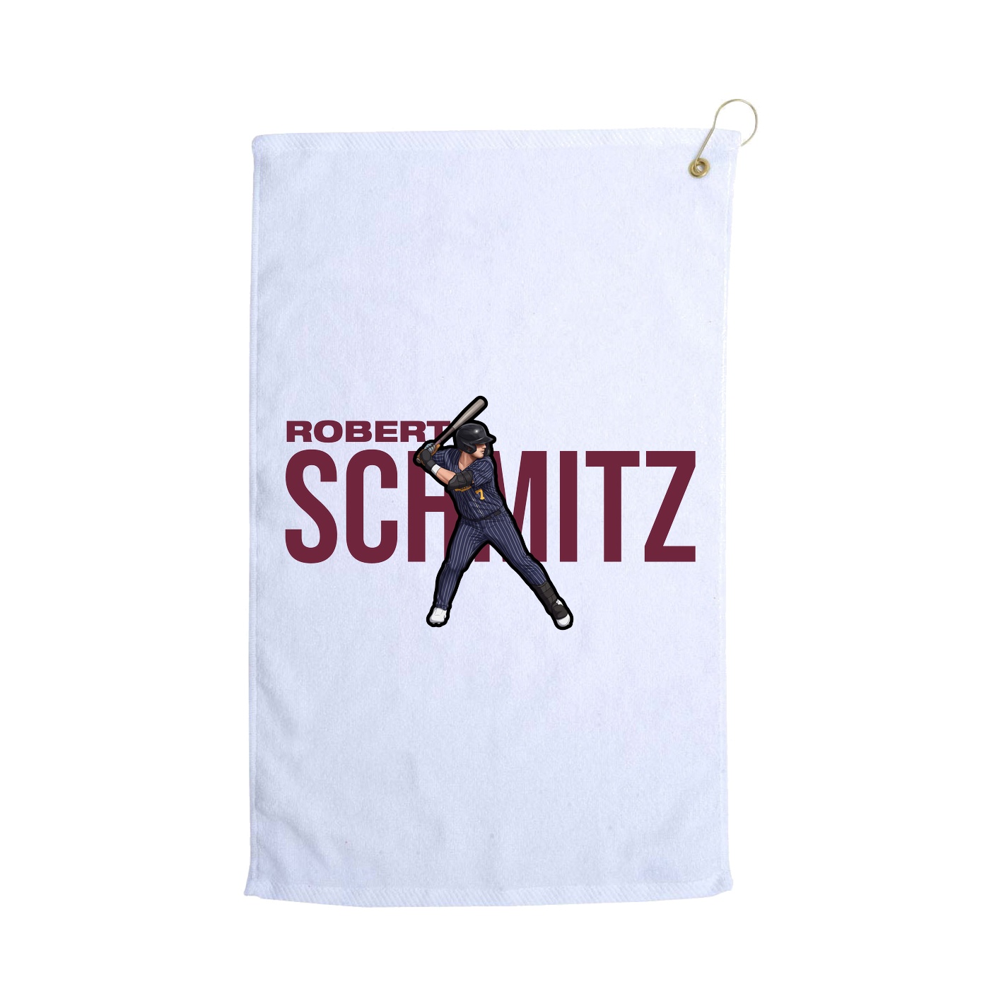 Golf Towel — Player Name in White