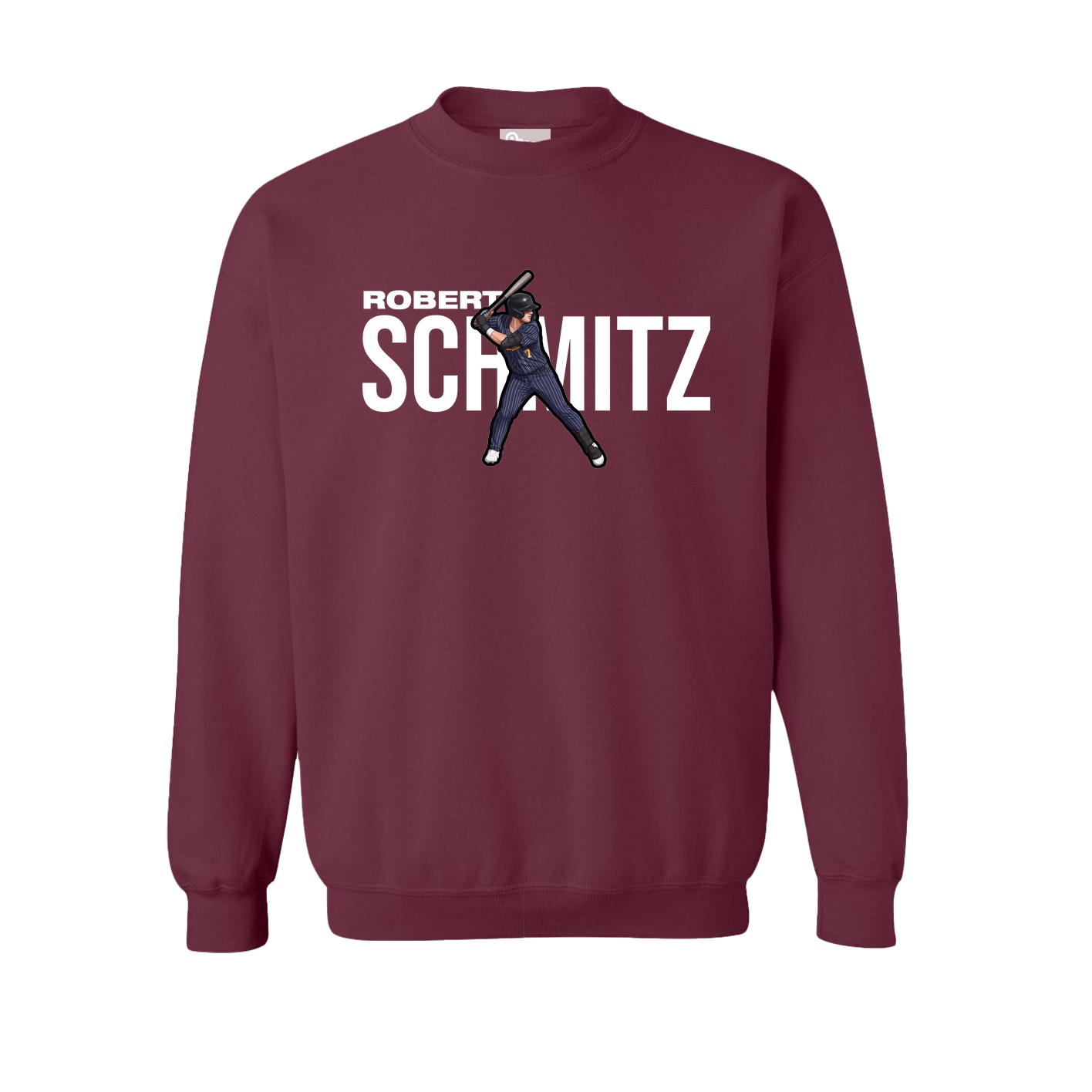 Fleece Crew — Player Name in Maroon