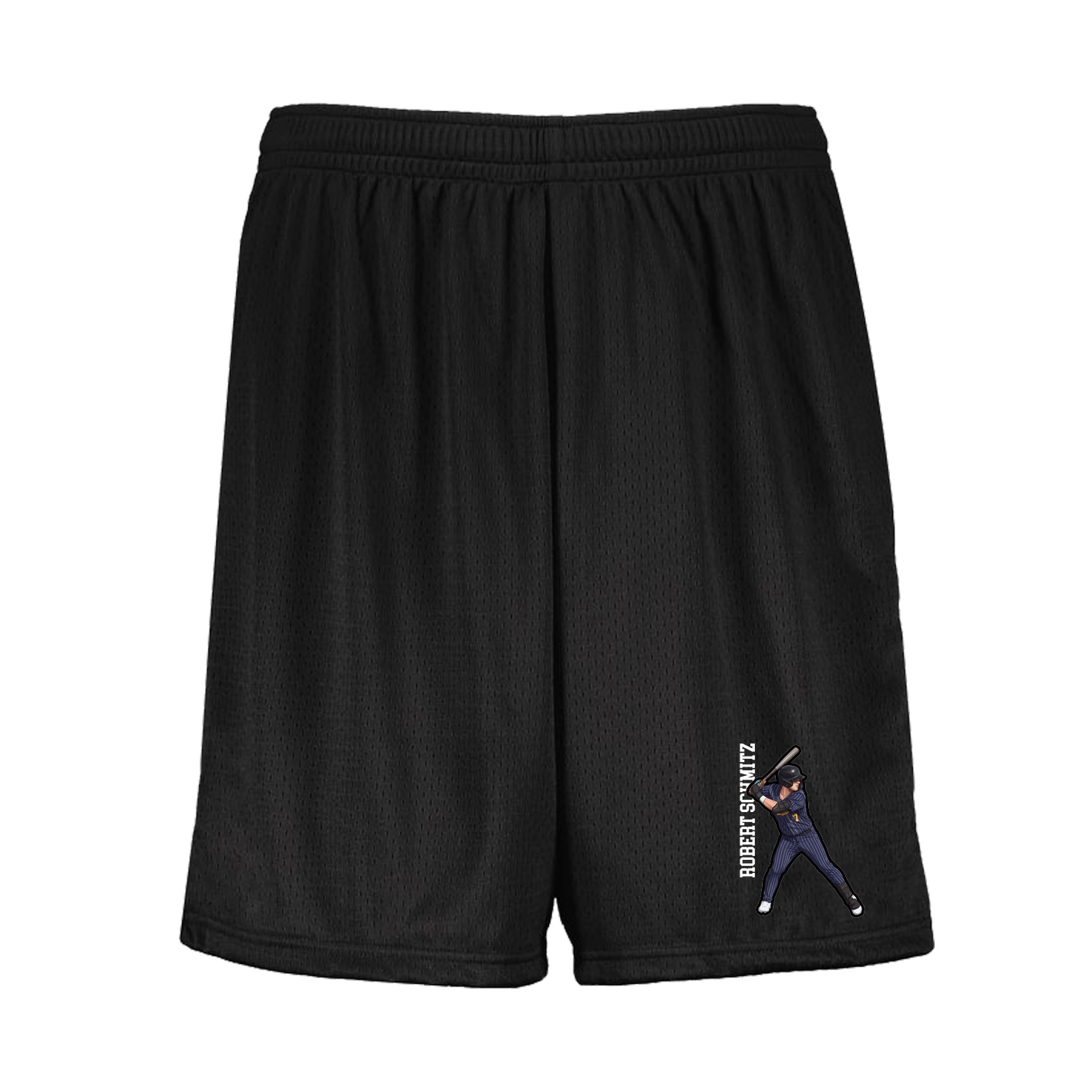 Shorts — Name Vertical in Black