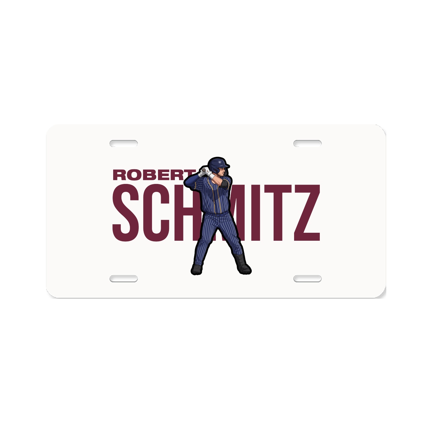 License Plate — Player Name in Classic