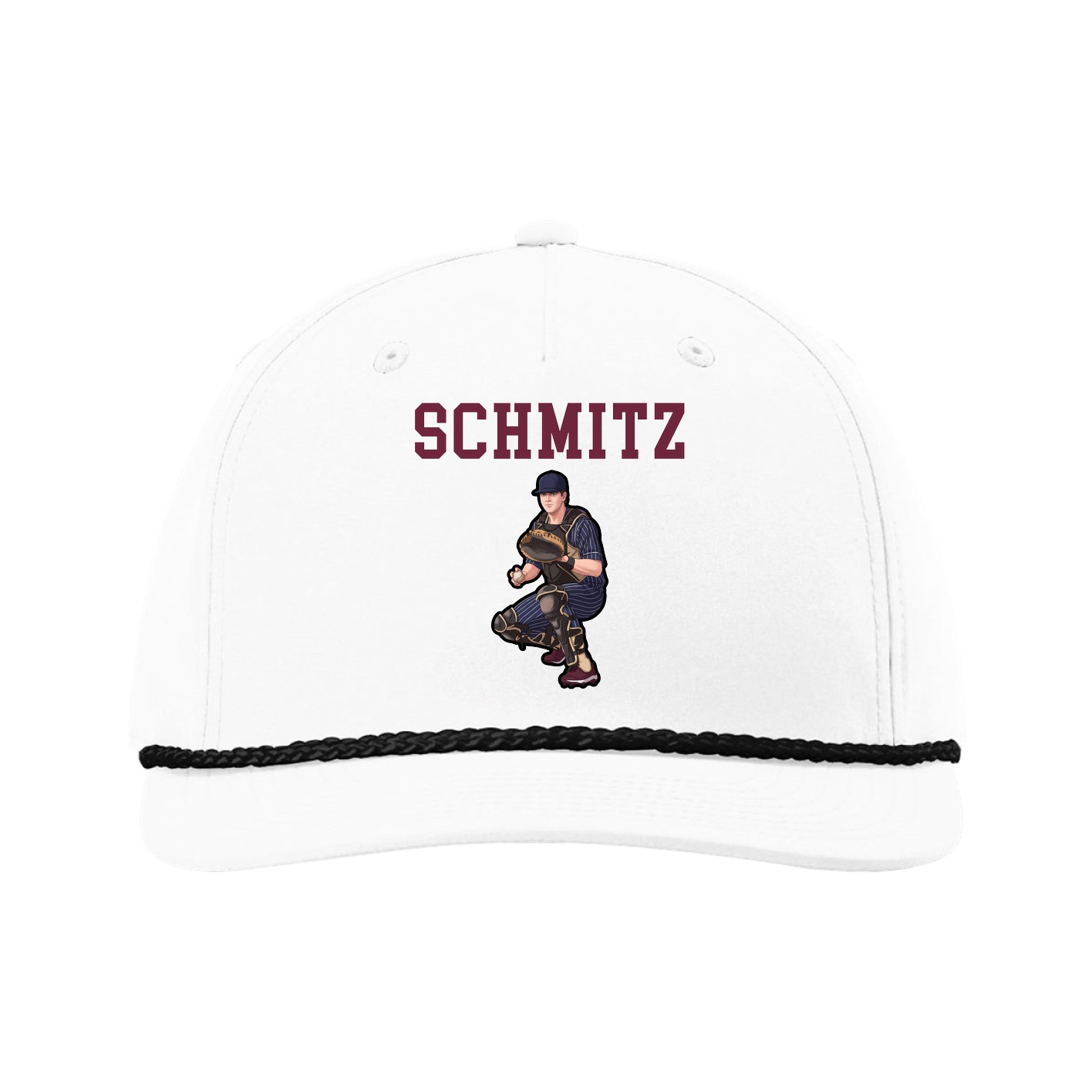 Five-Panel Classic Rope Cap — Shirsey in White