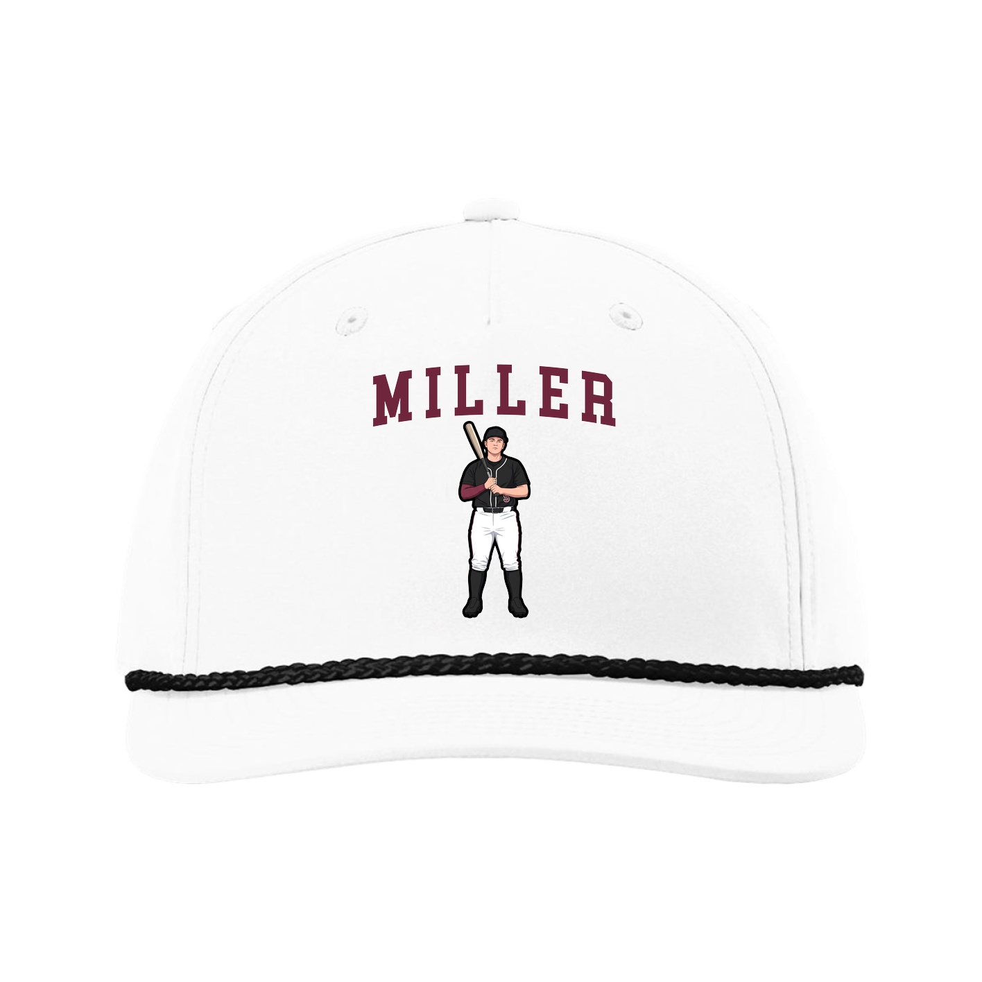 Five-Panel Classic Rope Cap — Shirsey in White