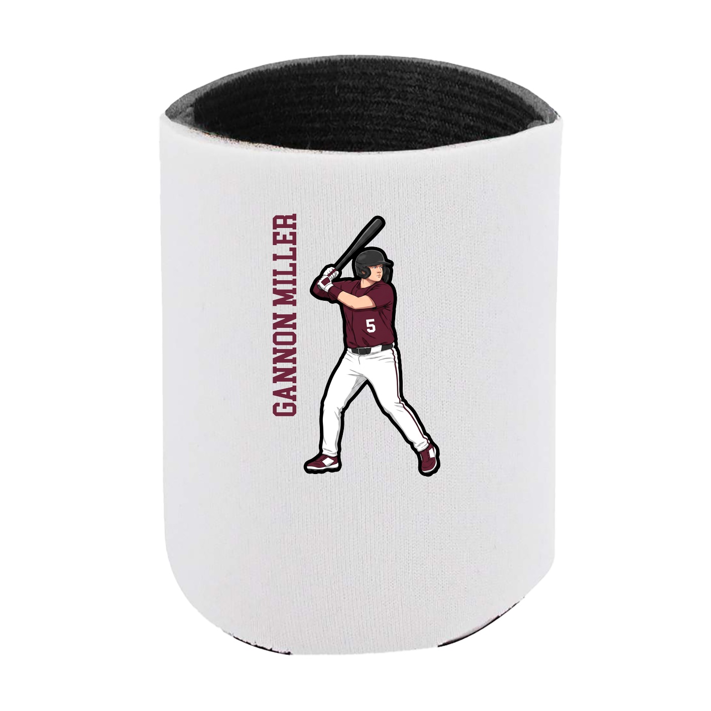 Can Holder — Name Vertical in White