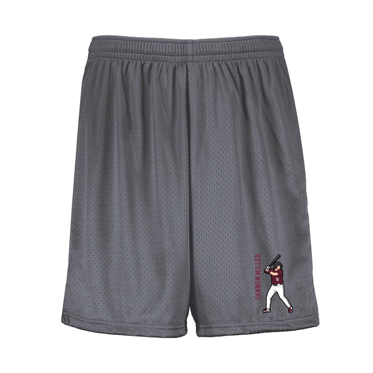 Shorts — Name Vertical in Grey