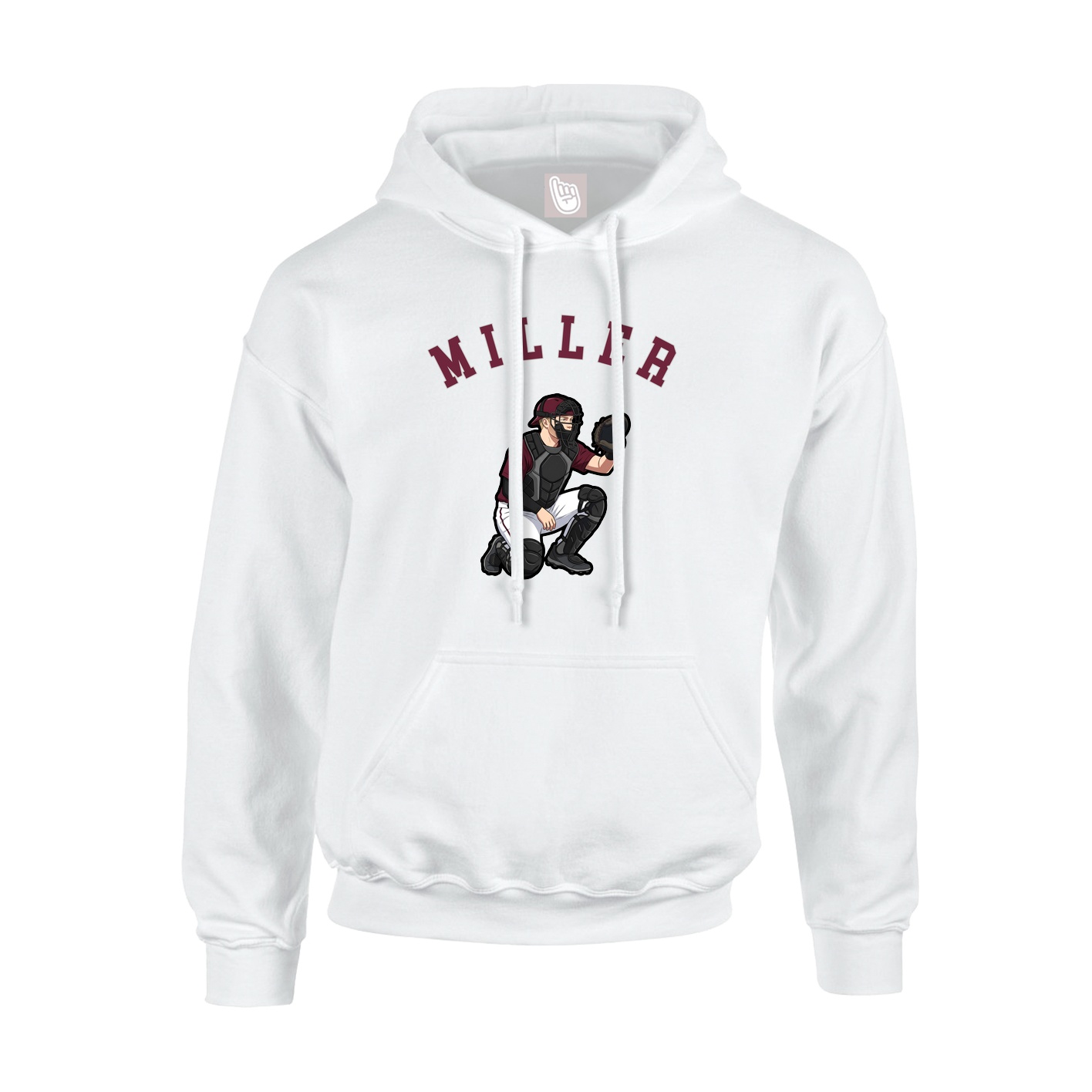 Youth Hoodie — Shirsey Arch in White