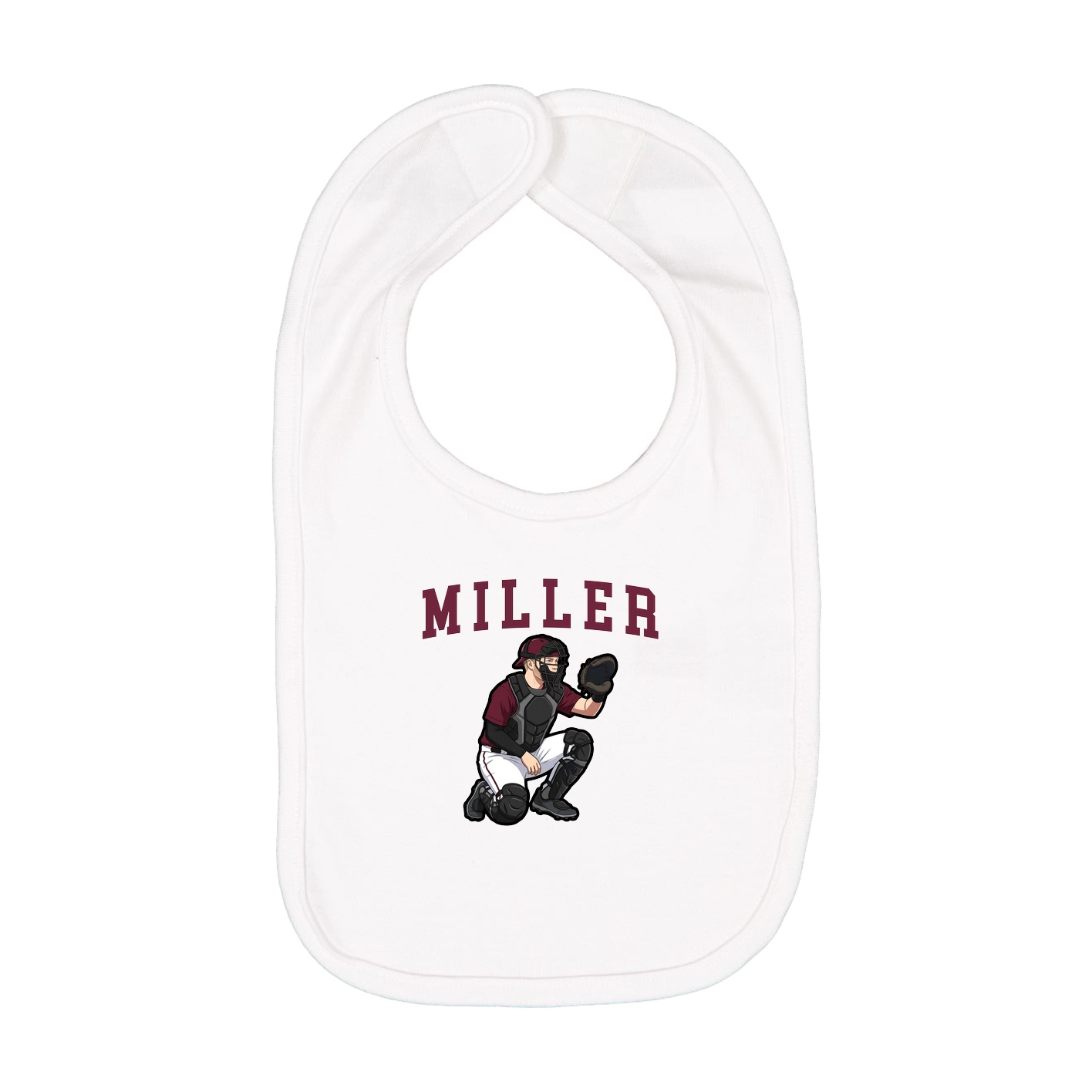 Infant Bib — Shirsey in White