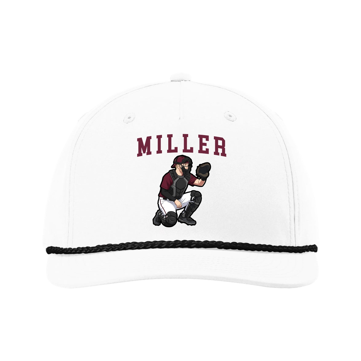 Five-Panel Classic Rope Cap — Shirsey in White