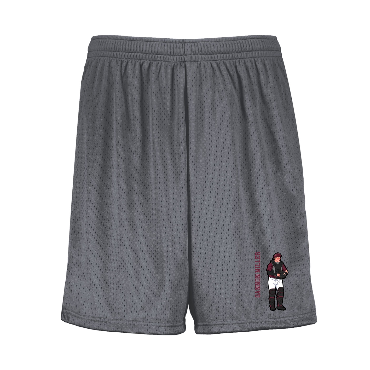 Shorts — Name Vertical in Grey