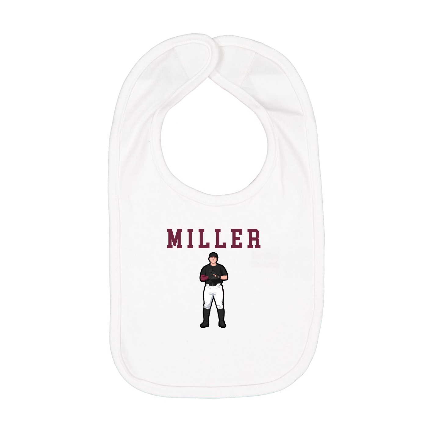 Infant Bib — Shirsey in White