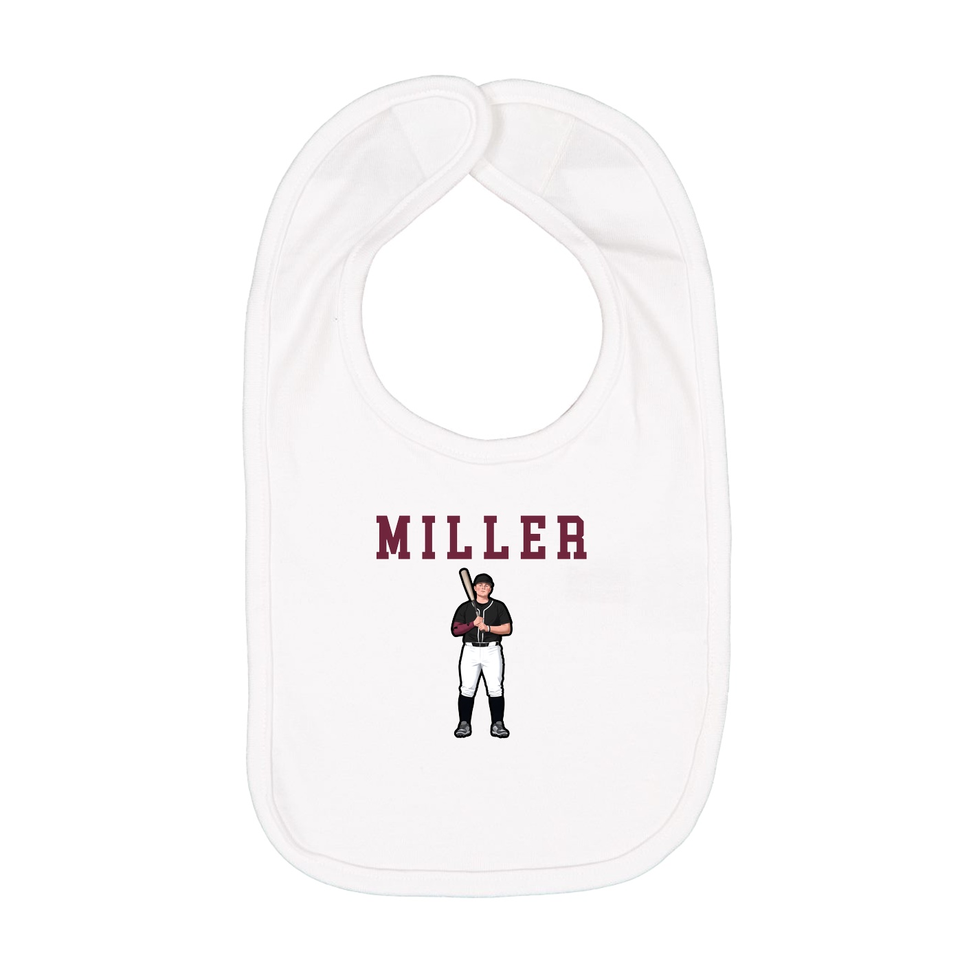 Infant Bib — Shirsey in White