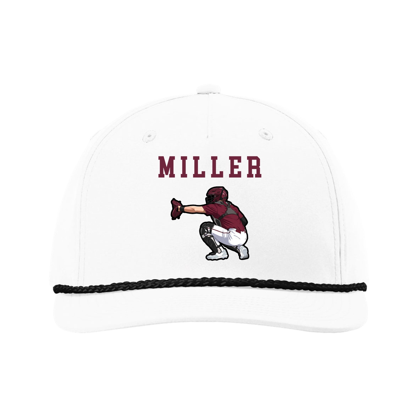 Five-Panel Classic Rope Cap — Shirsey in White