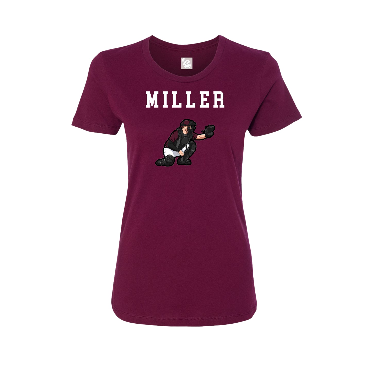 Fitted Women's Tee — Shirsey in Maroon