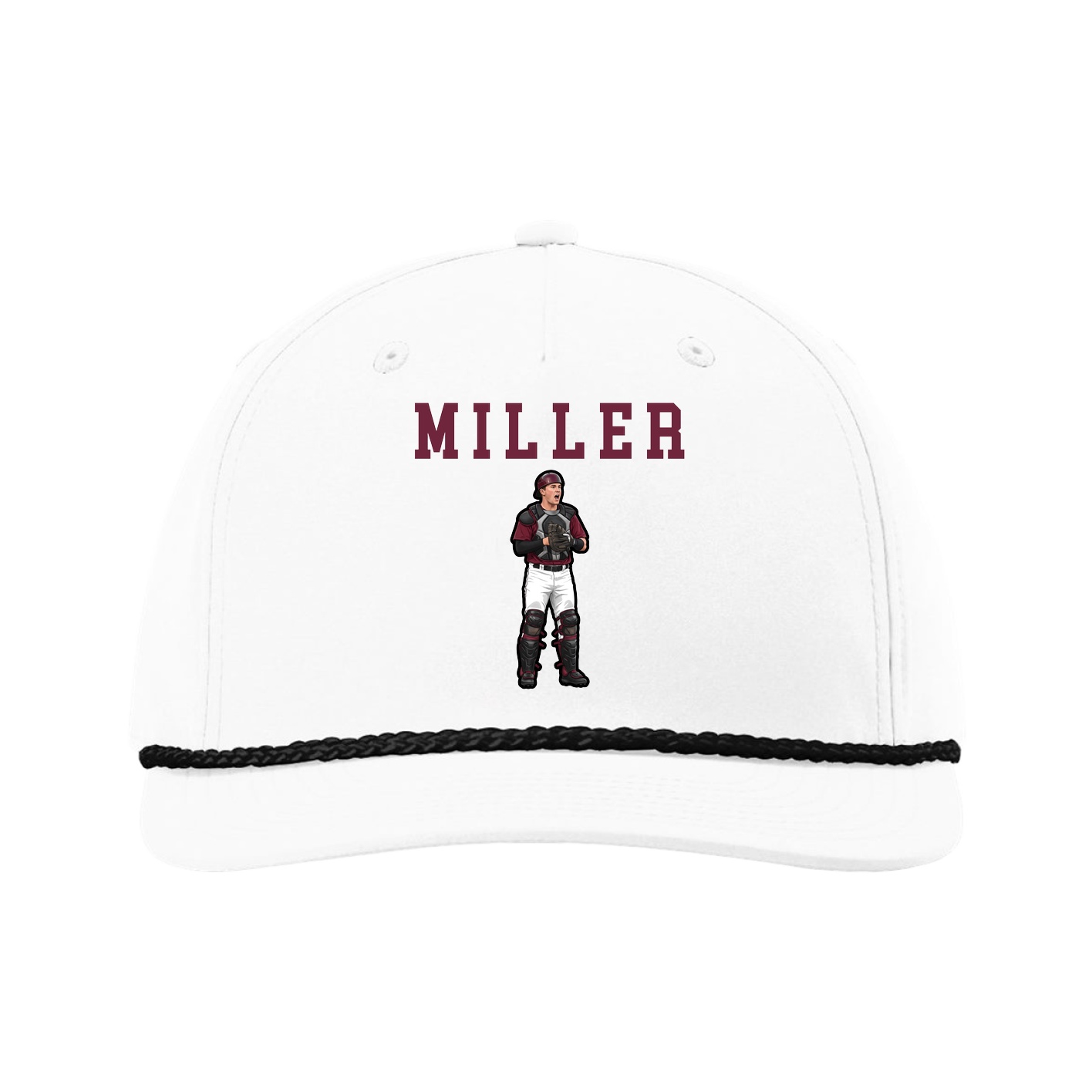Five-Panel Classic Rope Cap — Shirsey in White