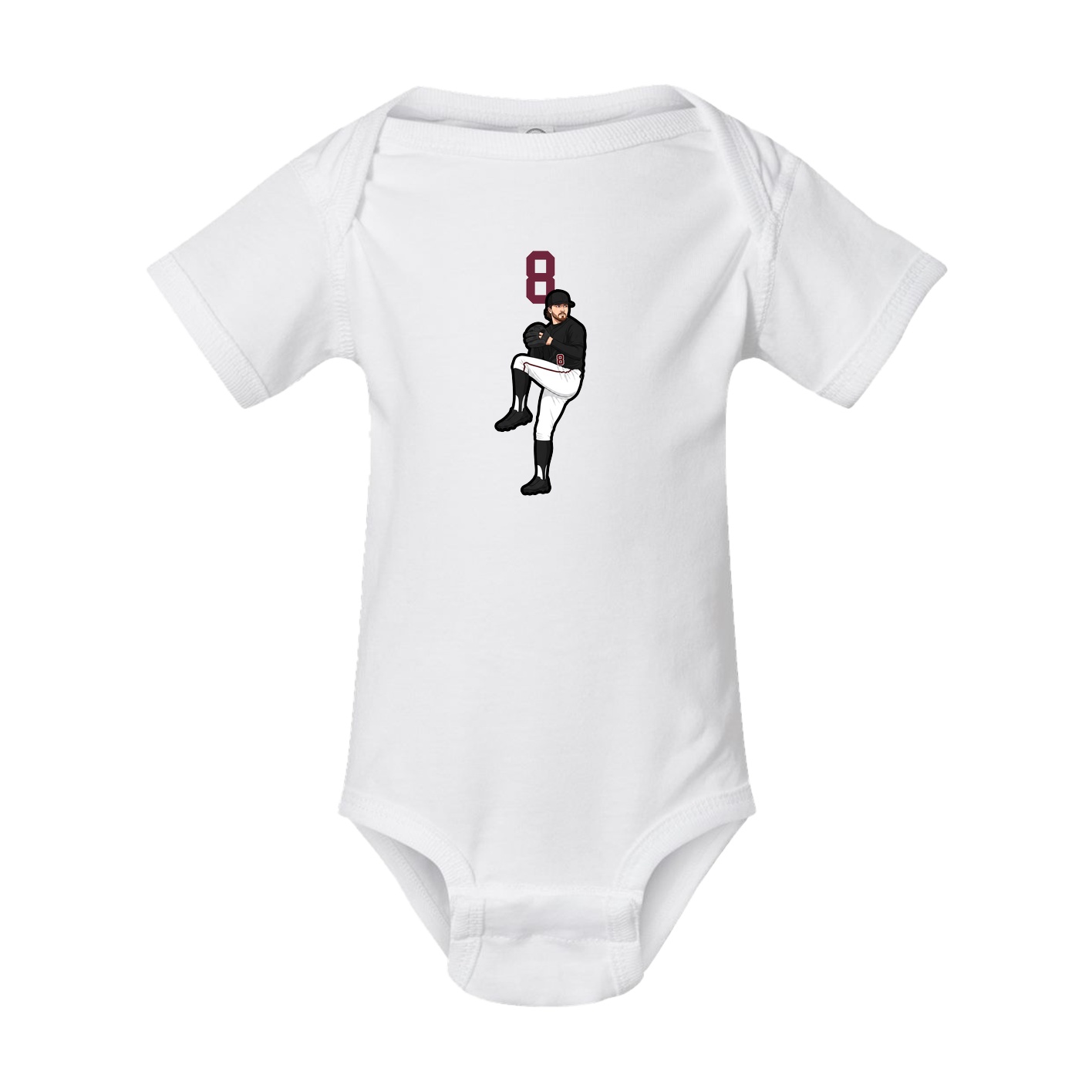 Baby Onesie — Number Top in White