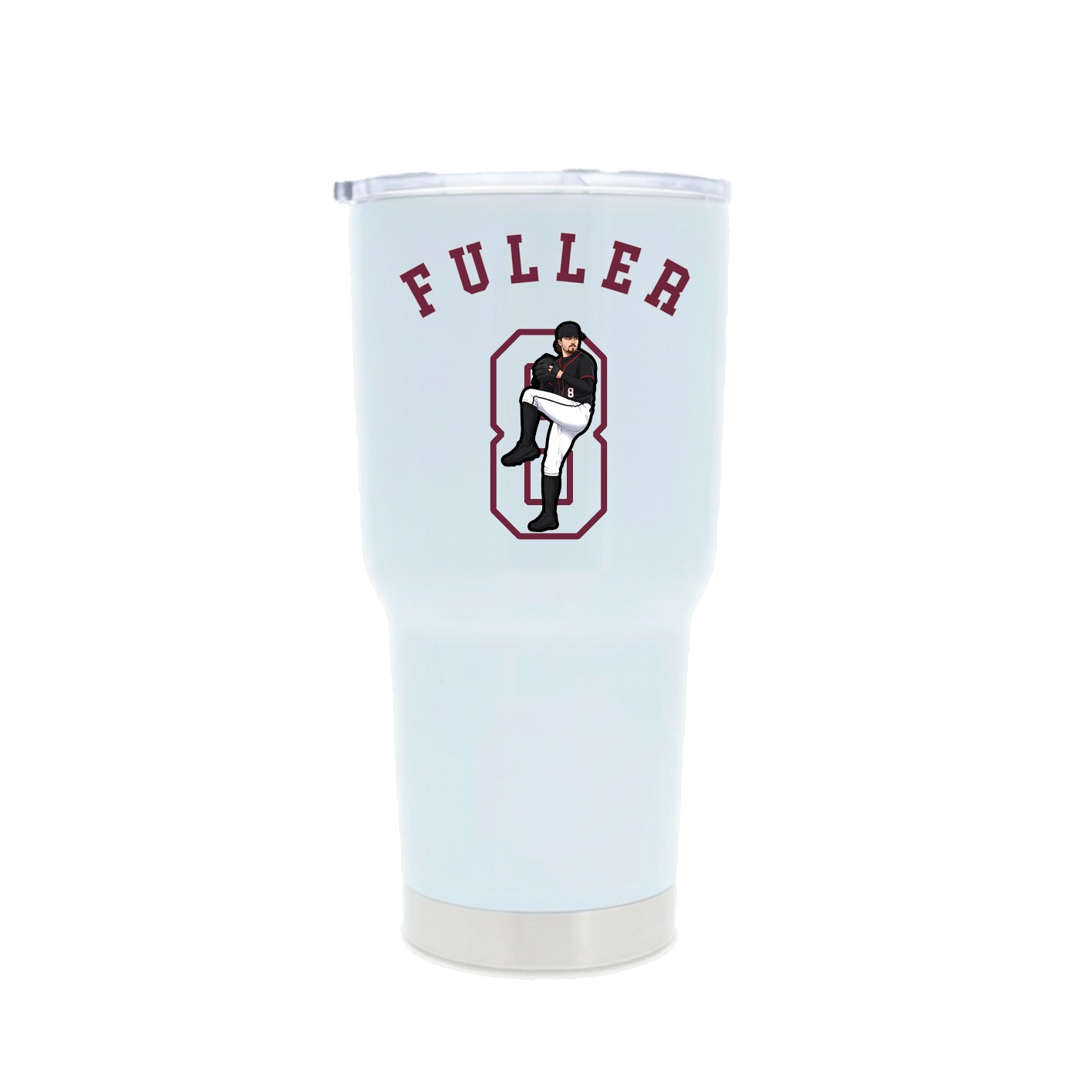 30oz Stainless Steel Tumbler — Shirsey Arch in White