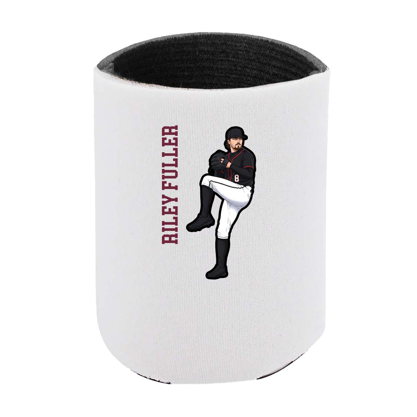 Can Holder — Name Vertical in White