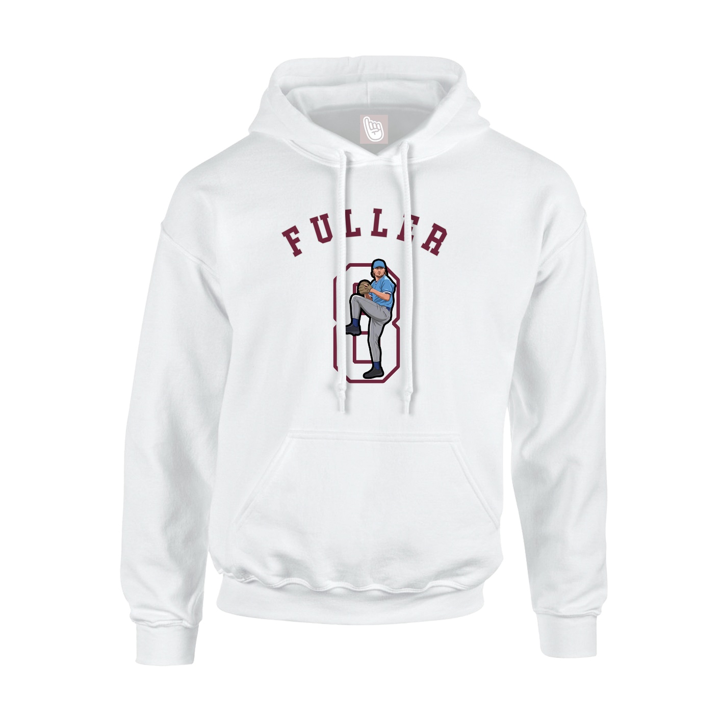 Youth Hoodie — Shirsey Arch in White
