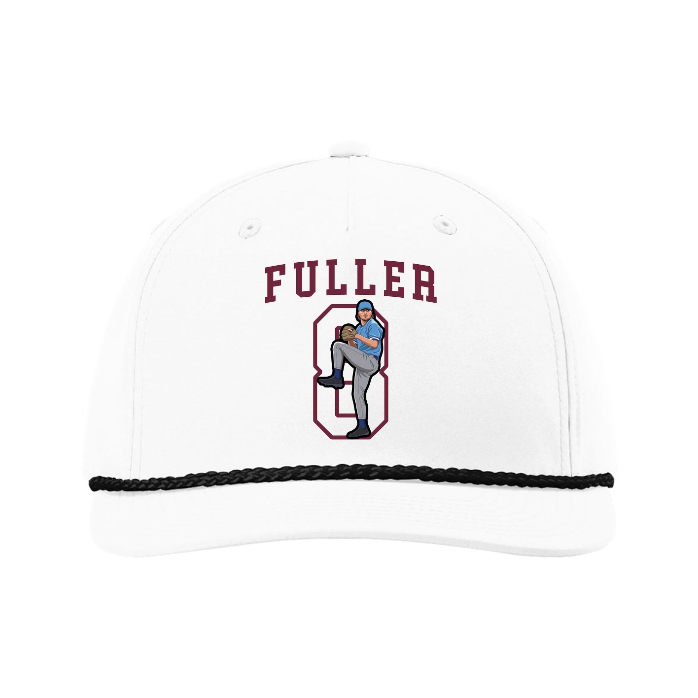 Five-Panel Classic Rope Cap — Shirsey in White