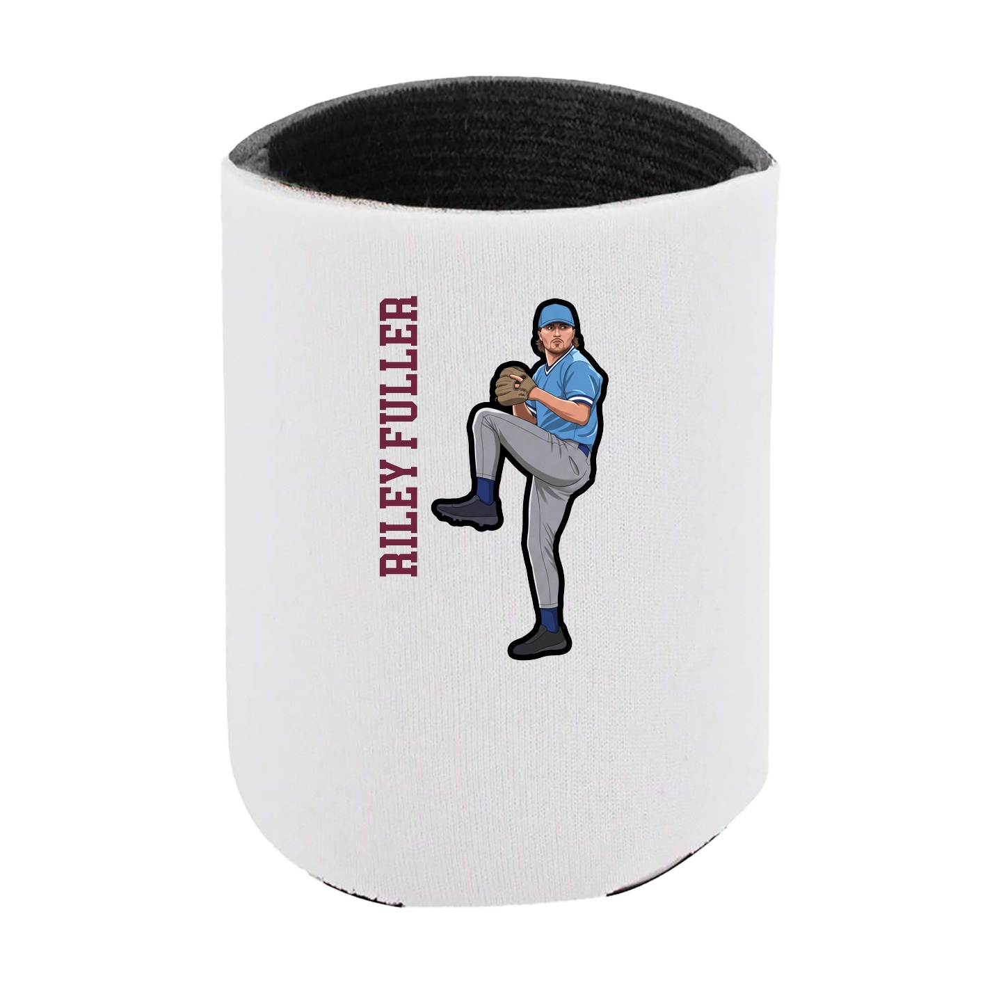 Can Holder — Name Vertical in White