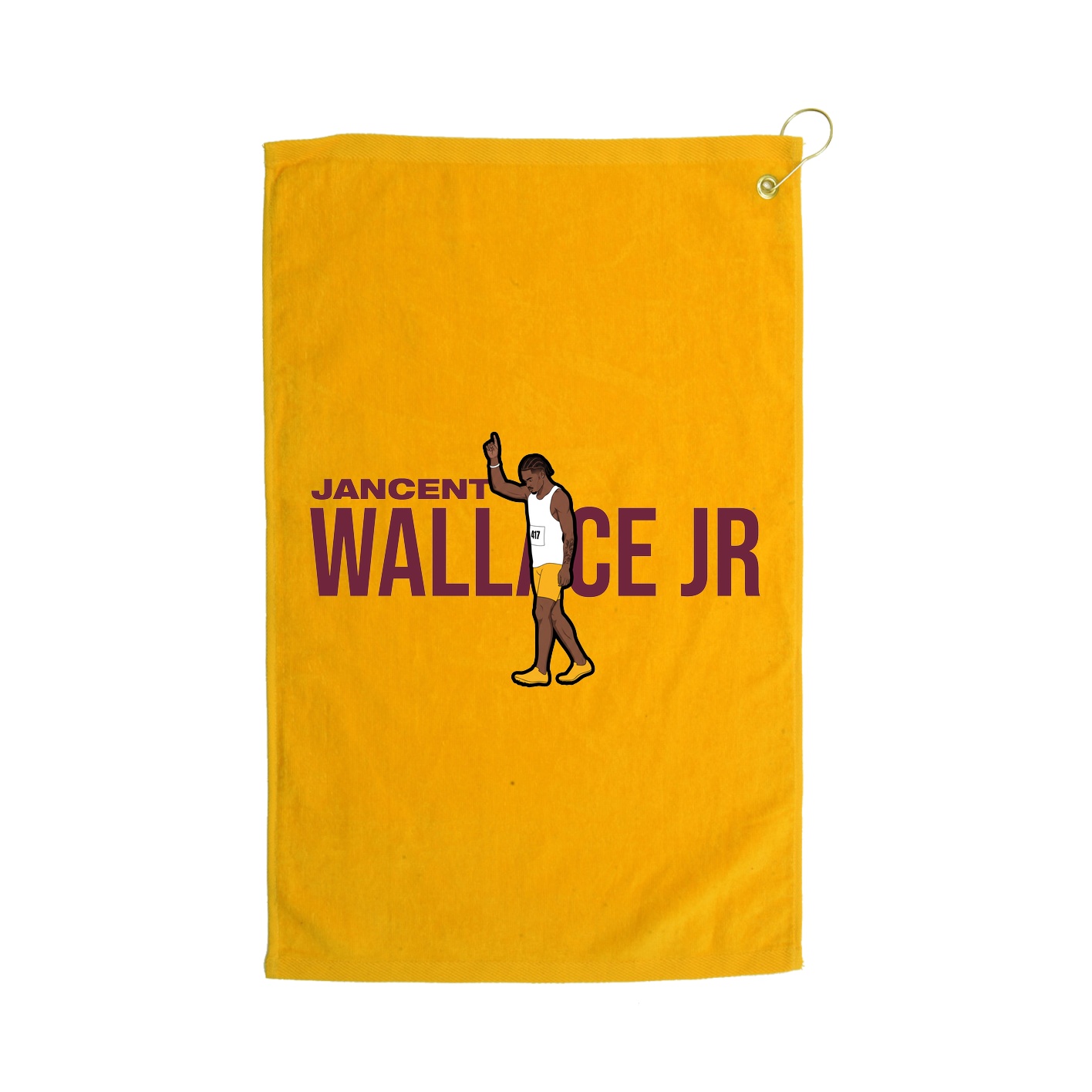 Golf Towel — Player Name in Gold