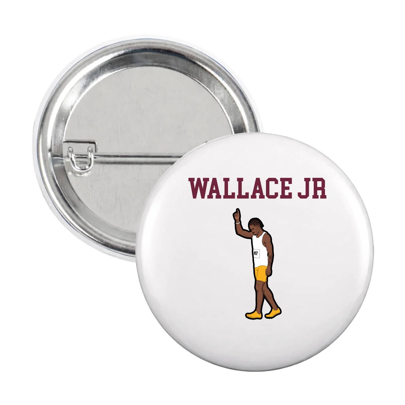 Game Day Button — Shirsey in White