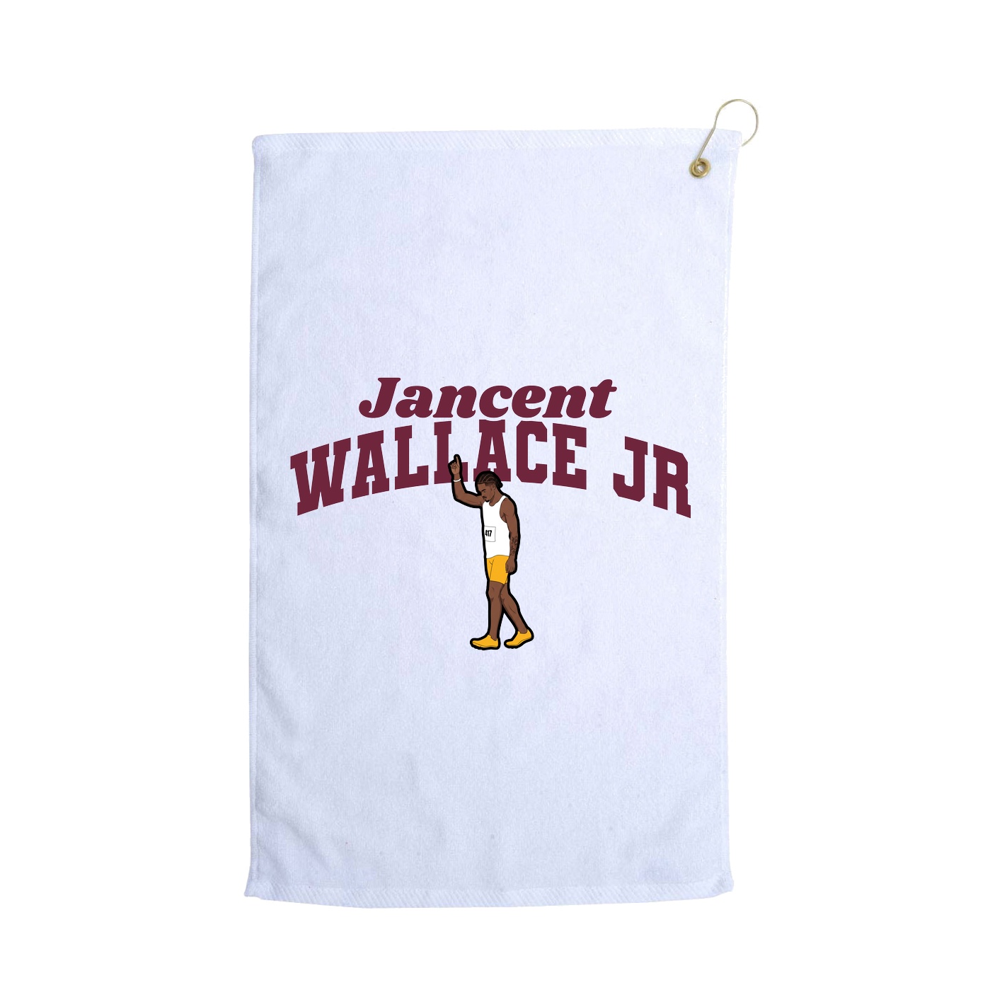 Golf Towel — Signature Arch in White