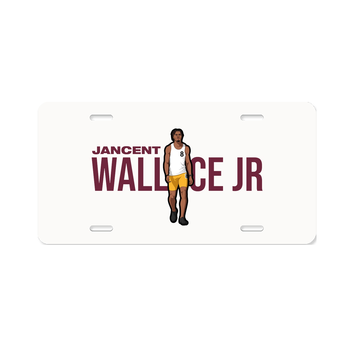 License Plate — Player Name in Classic