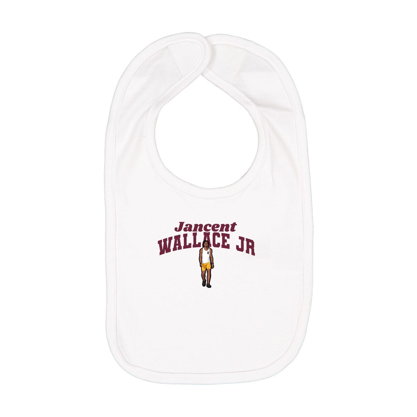 Infant Bib — Signature Arch in White