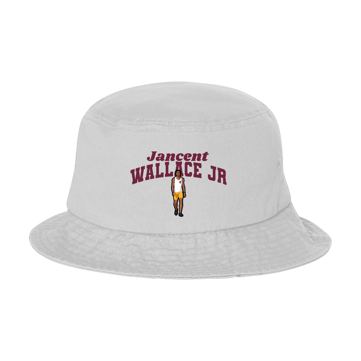 Bucket Cap — Signature Arch in White