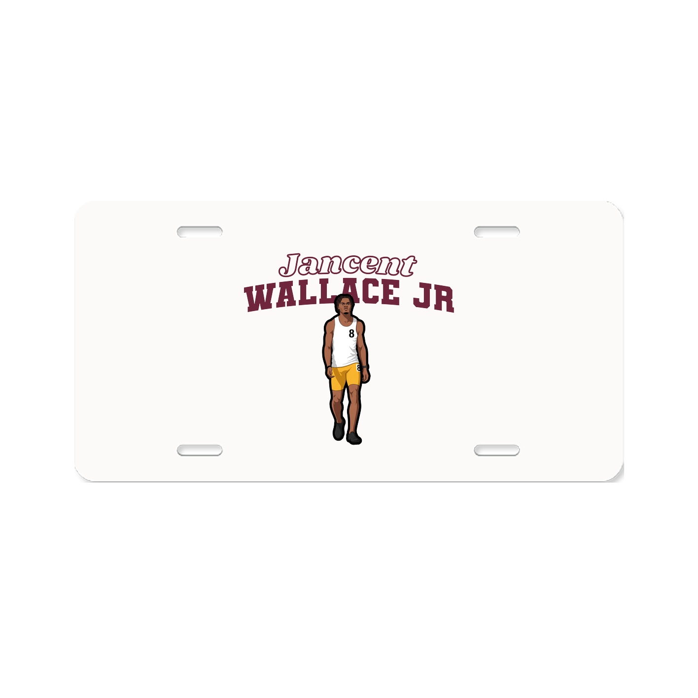 License Plate — Name Arch in Classic