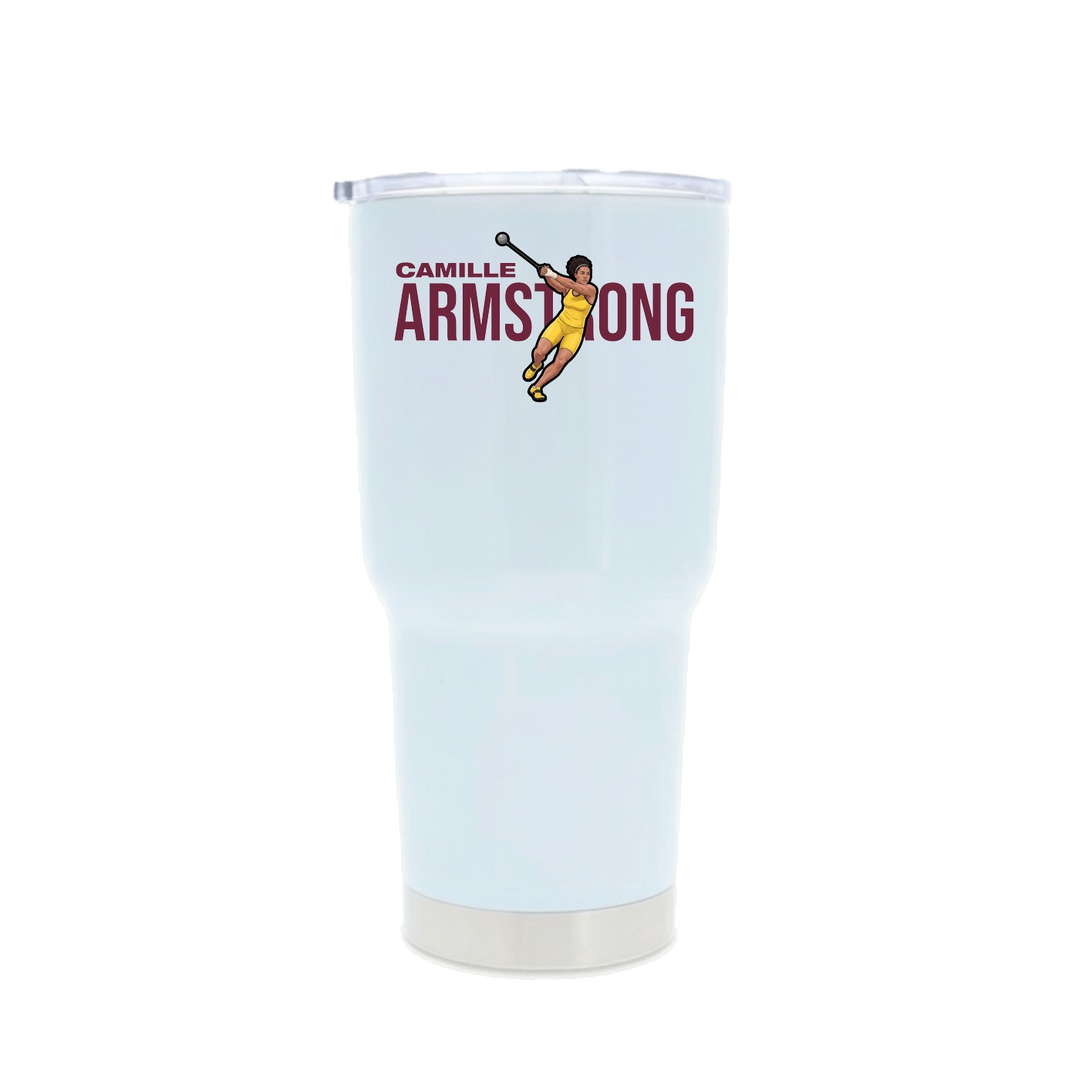 30oz Stainless Steel Tumbler — Player Name in White