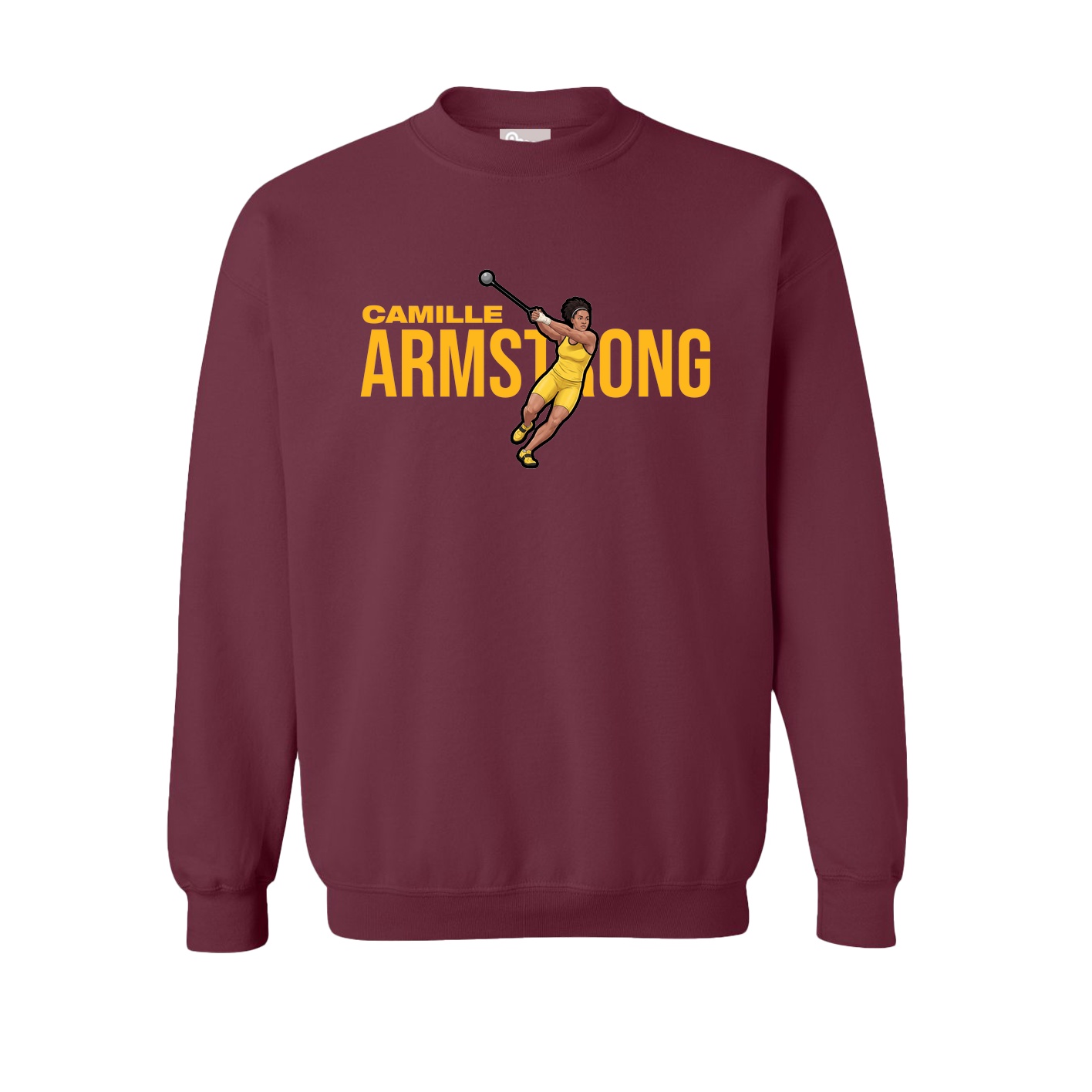 Fleece Crew — Player Name in Maroon
